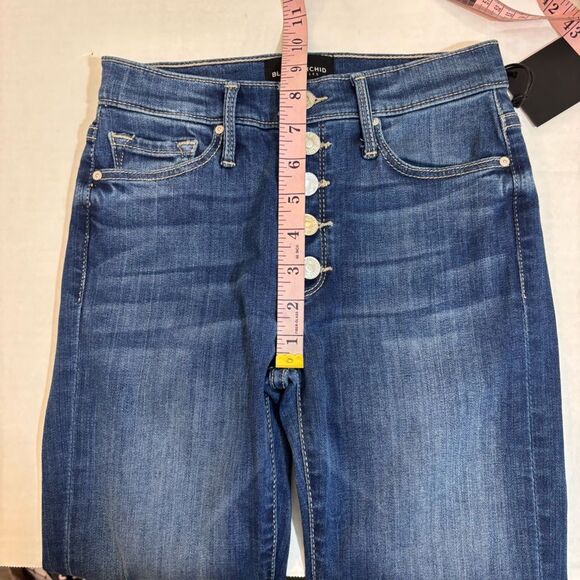 Black Orchard Gigi High Rise Straight Leg NEW Size 24 Color Little Boy Blue - Picture 13 of 15